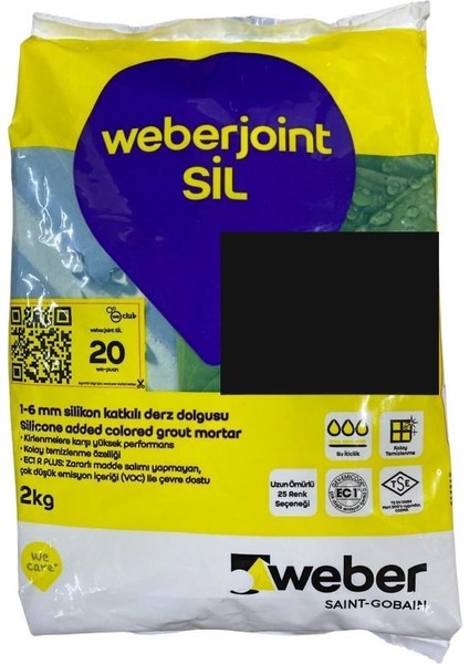 Weber Joint Sil 413 Siyah Derz Dolgu 2 kg