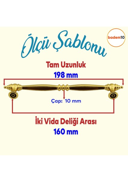 Mobilya Mutfak Dolabı Çekmece Dolap Kapak Kulpu Düz Metal Kulp Kulbu Kulpları 160 mm Gold fiyatları