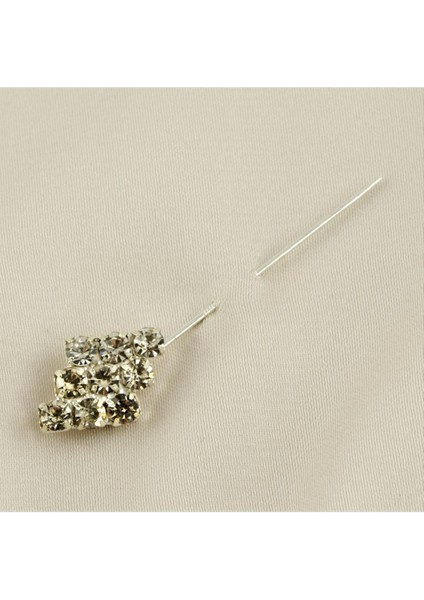 Ds-Derin Taşlı Eşarp Iğnesi-Gümüş Rengi fiyatları