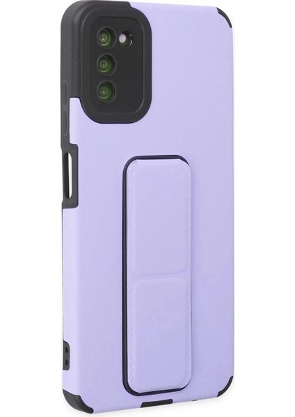 Bfs Samsung Galaxy A03S Kılıf Mega Standlı Silikon - Lila fiyatları