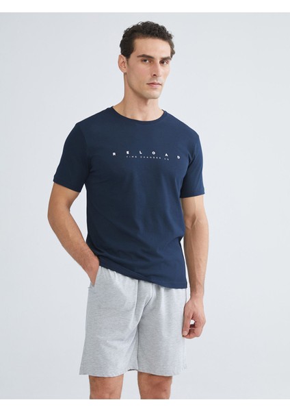 Yeni Sezon Standart Kalıp Erkek Şortlu Pijama Takımı fiyatları