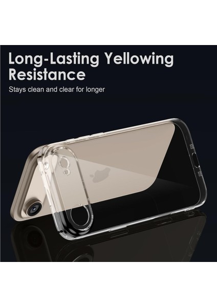 iPhone Air Şeffaf Kılıf Silikon Kamera Korumalı modelleri