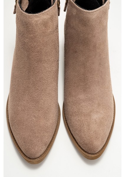 Jayer Vizon Süet Hakiki Deri Fermuarlı Kadın Topuklu Bot fiyatları