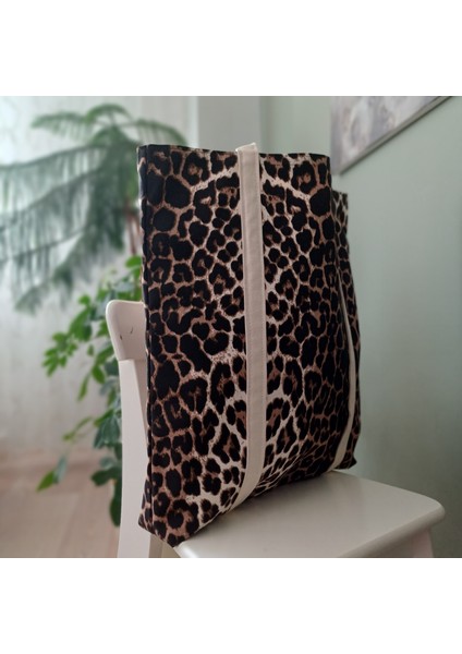 Leopar Desen Çanta Iç Cep Çanta Ile Birlikte fırsatları