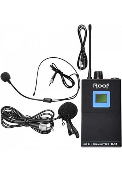 Roof R-3t Uhf Kablosuz Rehber Verici Yaka Mikrofon