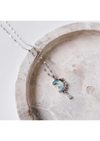 Luna Blu Grigia Çelik Kolye fiyatları