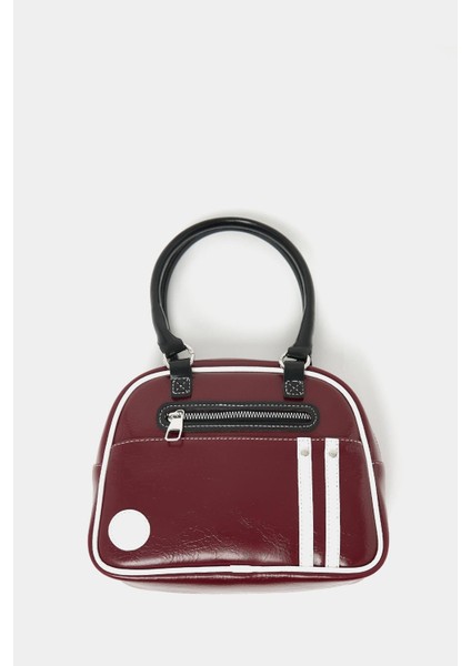 Bordo Kadın Retro Bowling El ve Omuz Çanta indirimleri