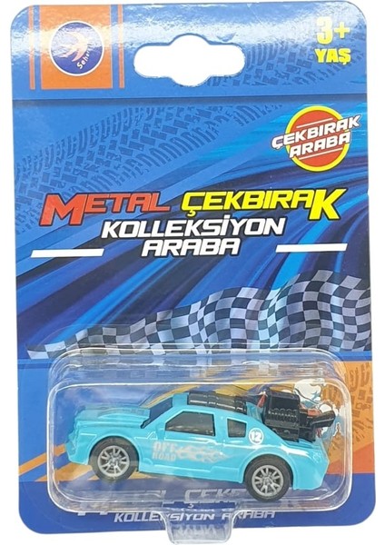 Çek Bırak Metal Küçük Arabalar 8 cm - SH40031 - Turkuaz indirimleri