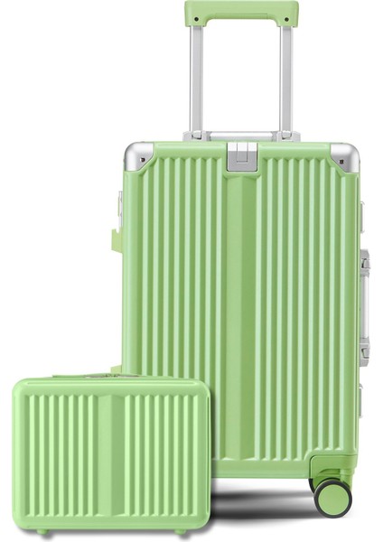 Joya Pc Policarbon 2'li Valiz Seti (Kabin ve Makyaj) Yeşil