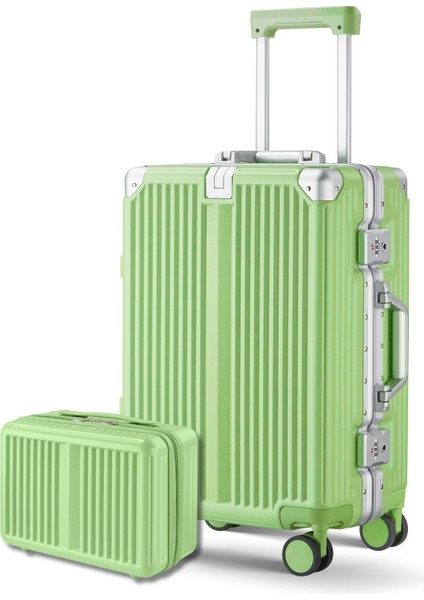 Joya Pc Policarbon 2'li Valiz Seti (Kabin ve Makyaj) Yeşil fiyatları