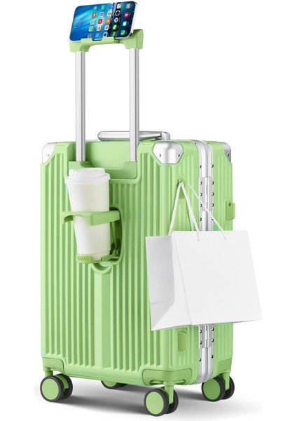 Joya Pc Policarbon 2'li Valiz Seti (Kabin ve Makyaj) Yeşil fırsatları