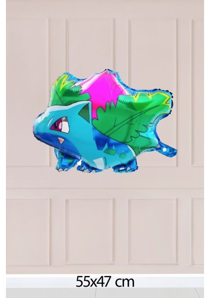 4lü Pokemon Folyo Balon Paketi - Charmander Squirtle Pikachu Bulbasaur Balon Paketi 4lü modelleri