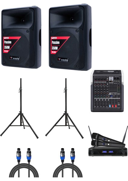 WSS-0800 Hoparlör Mağaza Dükkan Kafe Seslendirme ve Okul Anons Sistemi