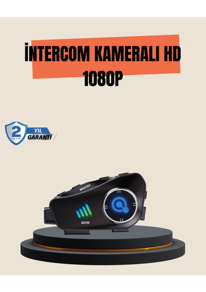 Ds-Derin Q28 Motosiklet Kask Bluetooth Kulaklık Full Hd 1080P Kamera