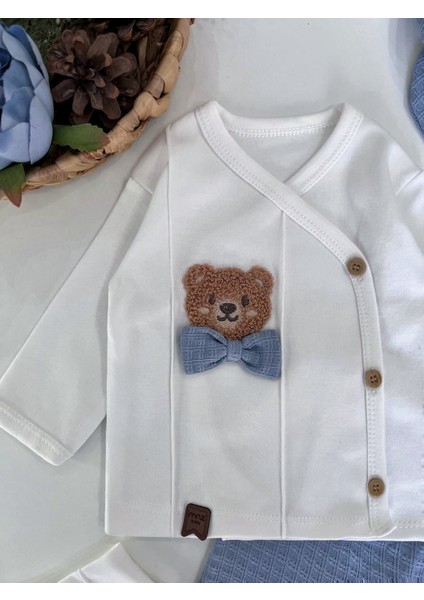 %100 Pamuk Yenidoğan Erkek Bebek 5 Parça Hastane Çıkış Seti fırsatları