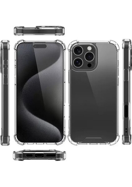 iPhone 16 Pro Max Uyumlu Kılıf Antishock Ultra Koruma Şeffaf fiyatları
