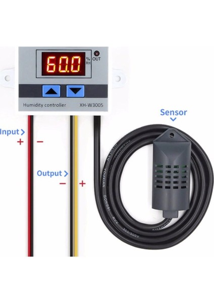 XH-W3005 Dc 12V Nem Kontrol Cihazı Kuluçka Uyumlu