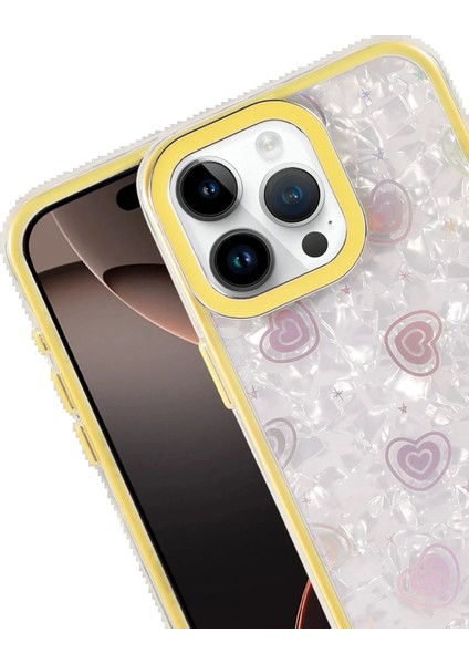 Bfs Apple iPhone 15 Pro Lumi Desenli Kapak - Sarı fiyatları