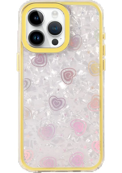 Bfs Apple iPhone 15 Pro Lumi Desenli Kapak - Sarı modelleri