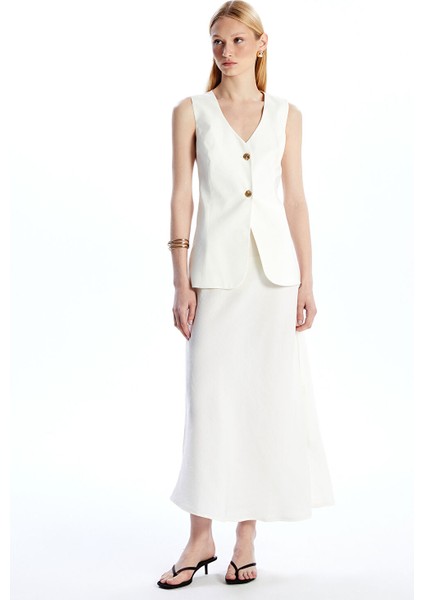 Yeni Sezon V Yaka Modal Karışımlı Kadın Klasik Yelek fiyatları