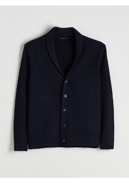 Yeni Sezon Standart Kalıp Şal Yaka Erkek Triko Hırka indirimleri