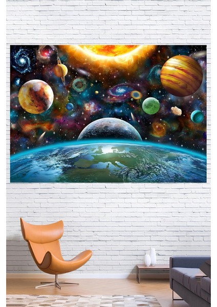 Kaliteli Kumaş , Canlı Renkler Duvar Örtüsü Duvar Halısı Wall Tapestry