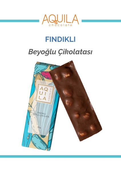Sütlü Fındıklı Beyoğlu Çikolatası 30gr