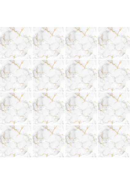 Decohandy Pvc Yer Karosu 30X30CM 4'lü Paket - Mermer Desenli Beyaz 0,36M2 modelleri