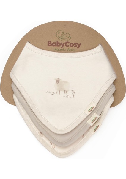 Bebek 3lü Fular %100 Organik Pamuk, Bebek ve Yenidoğan Serisi - CSY8191