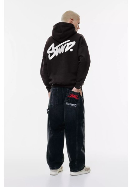 Erkek Stwd Baskılı Sweatshırt Oversize modelleri