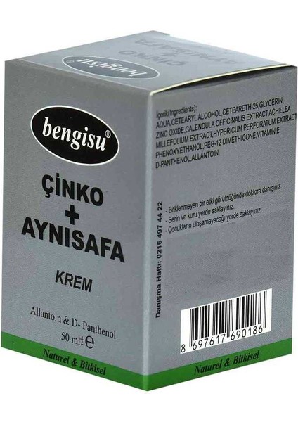 Aynısafa + Çinko Sel Krem Allantoin ve D- Panthenol 50 ml fırsatları