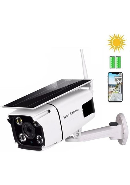 Powermaster PM-19469 1080P Antenli Metal Kasa Solar Wifi Ip Kamera