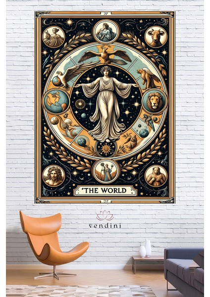 Tarot Serisi Duvar Örtüsü Duvar Halısı Wall Tapestry