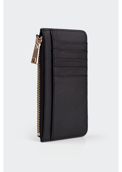 Hakiki Deri, El Yapımı, Kadın Kartlık, 5 Kart Yuvalı, 5507 Siyah modelleri