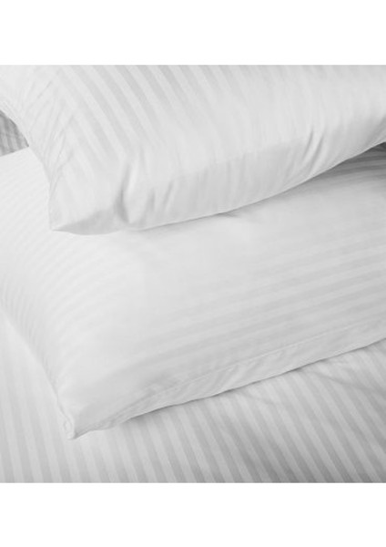 Lumira Çizgili Pamuk Saten Nevresim Takımı | Tek Kişilik Premium | 83 Tel Otel Serisi | 160X230 modelleri