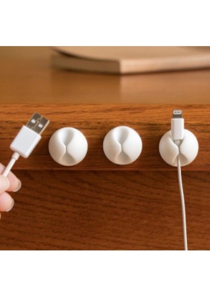 Siyah Beyaz Kablo Sabitleme Klipsi 10'lu modelleri