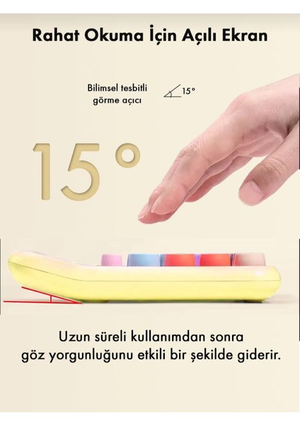 Sarı Renkli 12 Haneli 4 Fonksiyonlu Renkli Mekanik Hesap Makinesi Şirin Yuvarlak Tuşlu Ofis Masaüstü Hesap Makinesi fırsatları