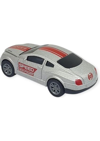 Çek Bırak Metal Küçük Arabalar 8 cm - SH40031 - Gri Spor Araba modelleri