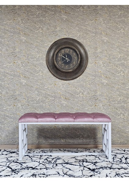 Beyaz Boyalı Içi Kareli Diktörtgen 100 cm x 40 cm Oturak Puf - Bench - Makyaj Oturağı - Oturak Pembe Renk 100 x 40 Boyut/ebat modelleri