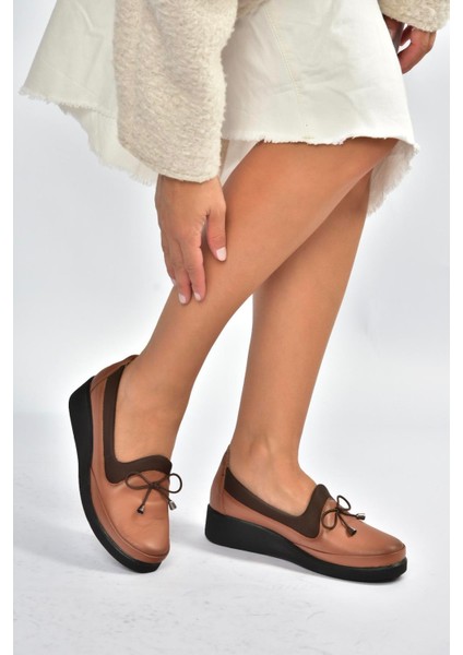 V555075003 Taba Hakiki Deri Comfort Ortopedik Taban Kadın Ayakkabı modelleri