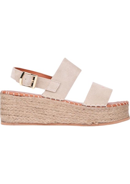 Kalın Taban Kadın Sandalet Vizon fiyatları