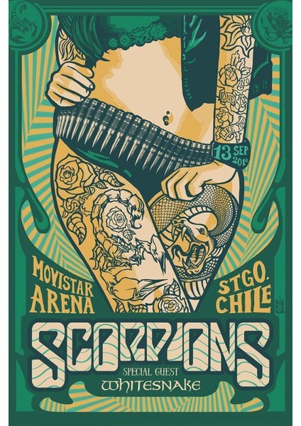 Kaliteli Kumaş , Scorpions Afişi Duvar Örtüsü Duvar Halısı Wall Tapestry fırsatları