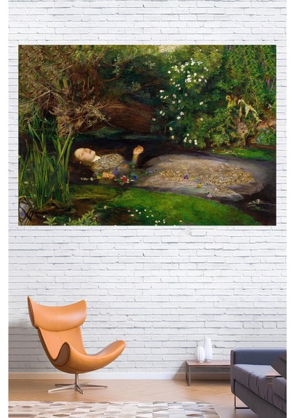 Shakespeare Hamlet Eserinden Ophelia Duvar Örtüsü Duvar Halısı Wall Tapestry