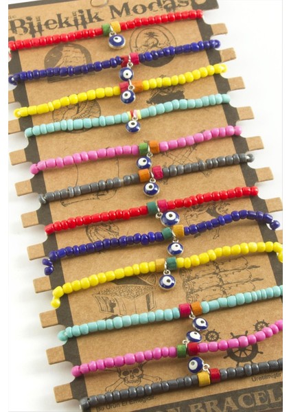 Ds-Derin Nazar Boncuk Ip Bileklik-Renkli modelleri