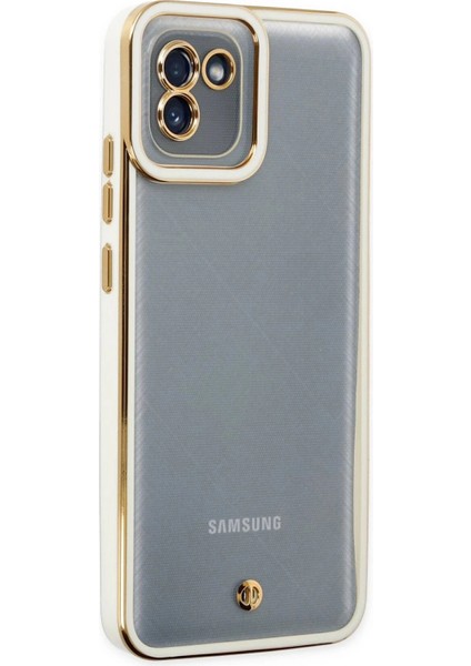 Bfs Samsung Galaxy A03 Kılıf Liva Lens Silikon - Beyaz