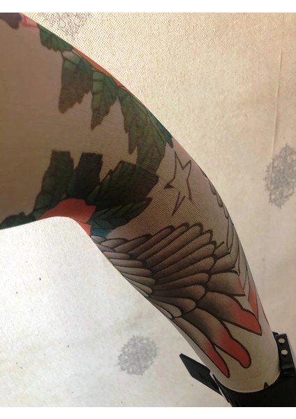 Çift Kol Giyilebilir Dövme Kanatlı Desenler Tattoo Sleeve