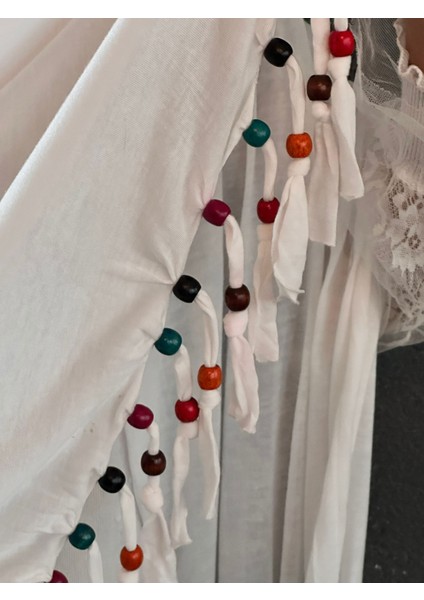 Penye Boncuklu Tasarım Kadın Şal Fular 160X40 cm modelleri