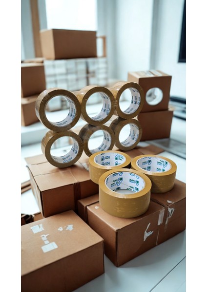 67 mm x 100 Taba Renkli Hotmelt Koli Bandı -Kahverengi -Shrinkli Paketli fiyatları