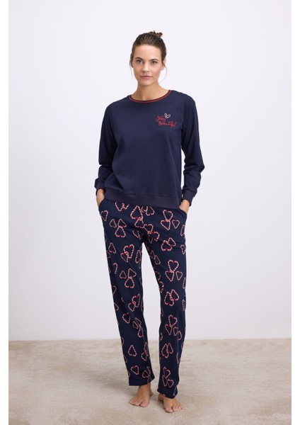 11583 Bayan Pijama Takım -Laciv - -- S