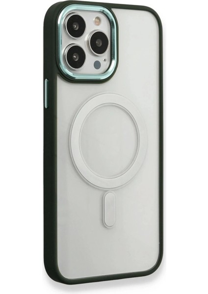 Bfs iPhone 14 Pro Kılıf Room Magneticsafe Silikon - Köknar Yeşili